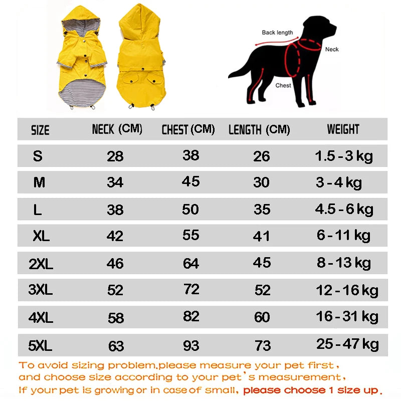 Casaco resistência à agua Waterproof Pet Dog