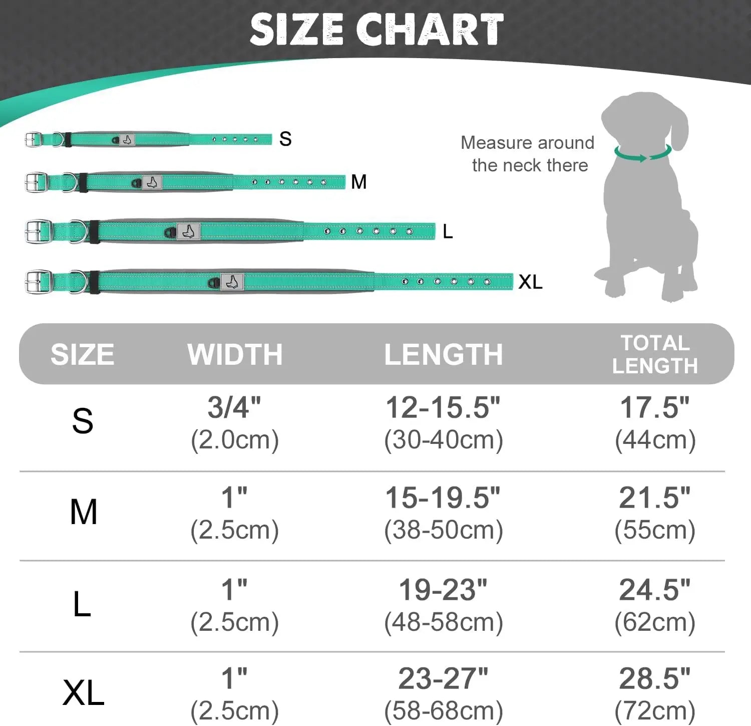 Coleira super confortável no seu interior